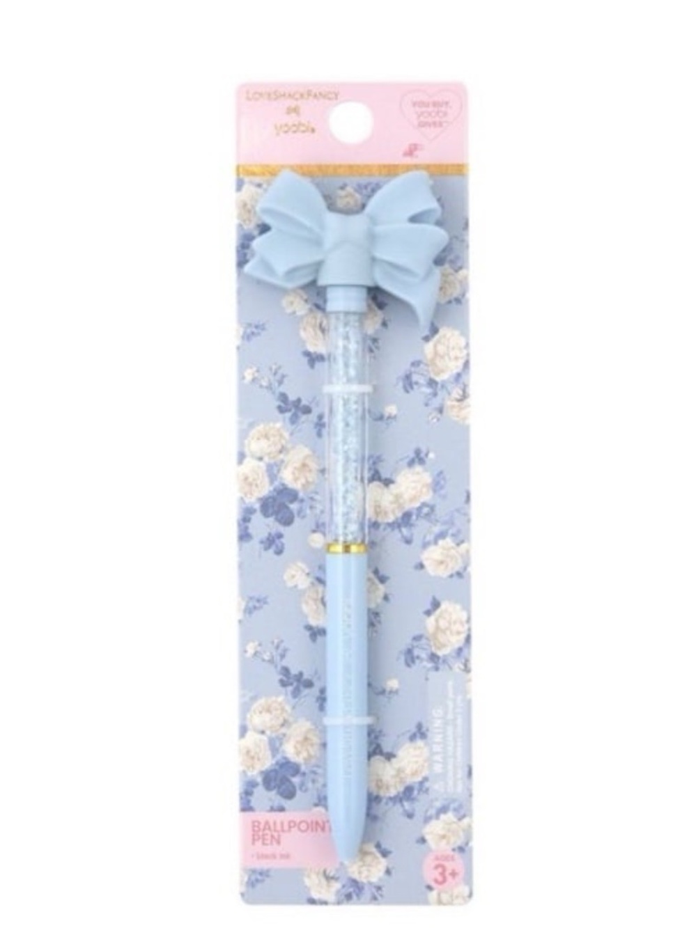 LoveShackFancy × Target - Yoobi Everblooming Rosettes Novelty
Pen Blue